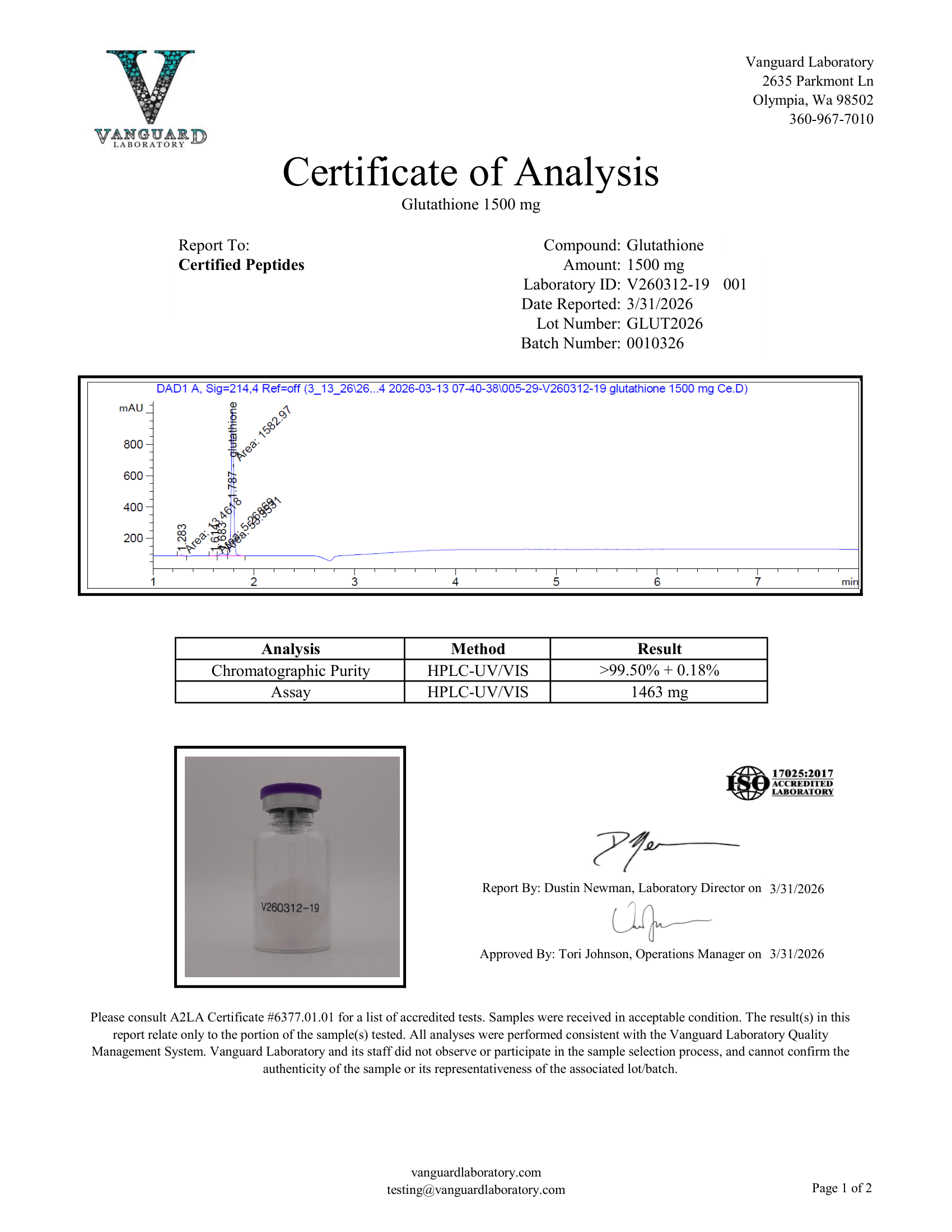 GTT15 1500MG*10 Vials - Image 2