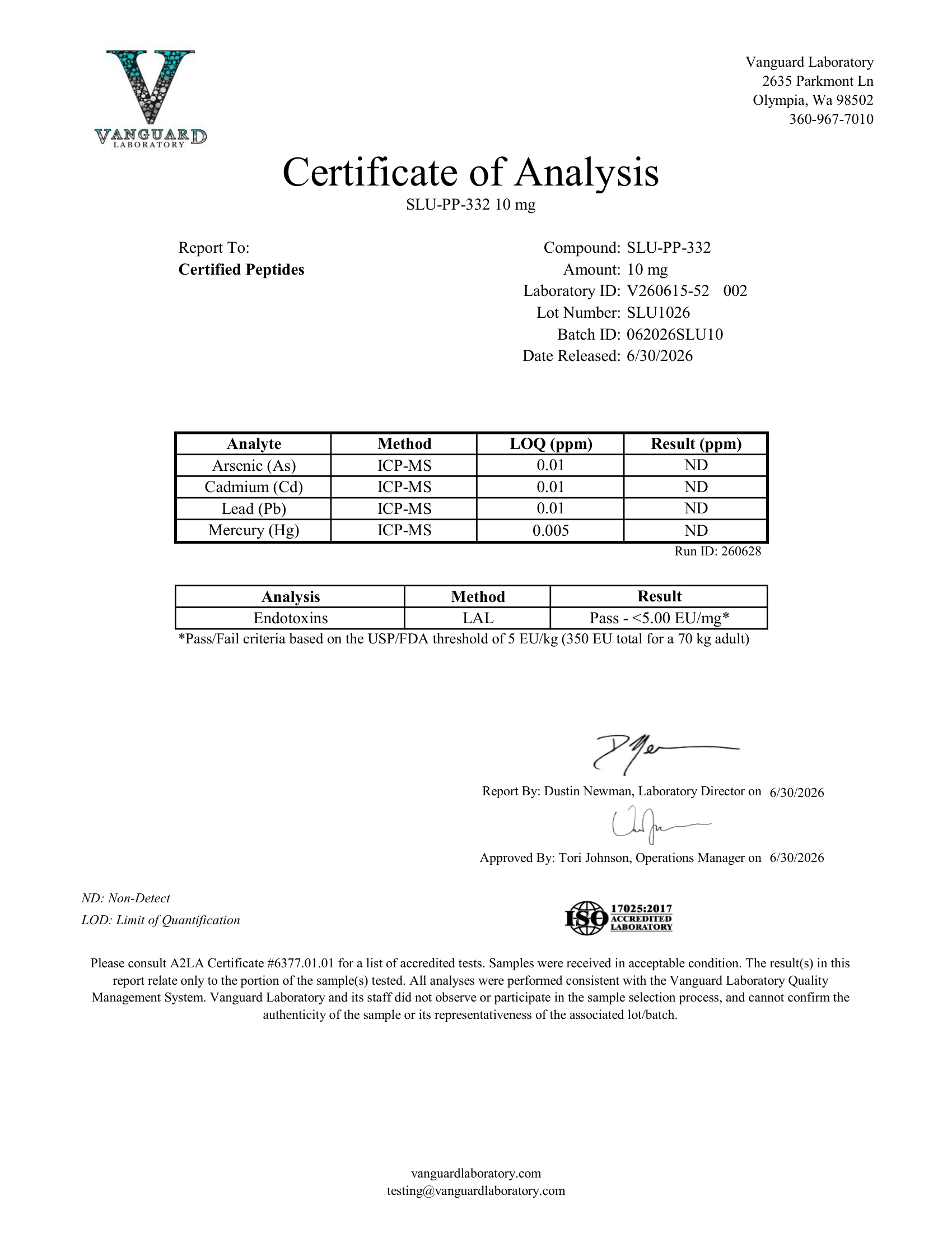 SLU-PP-332 10MG 3ML VIAL - Image 2